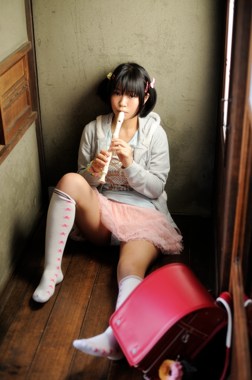 [Cosplay] Hot Flute Student - Pigtails & Perfect Ass